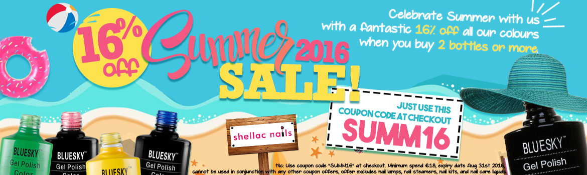Shellac Nails Gel Polish Summer Sale 2016